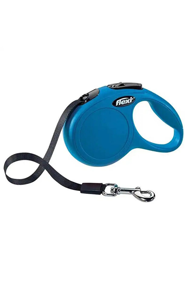 New Classic Automatic Dog Walking Leash 5m (Blue) [S]