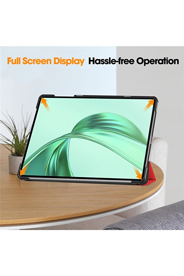 Husa pentru tableta Honor Pad X8, Techsuit, Clamshell Case, Red - 5