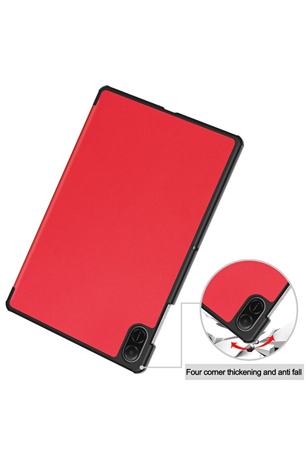 Husa pentru tableta Honor Pad X8, Techsuit, Clamshell Case, Red - 3
