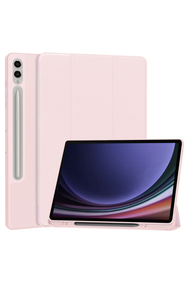 Husa pentru tableta Galaxy Tab S9 Plus, Techsuit, Clamshell Case, Pink - 1