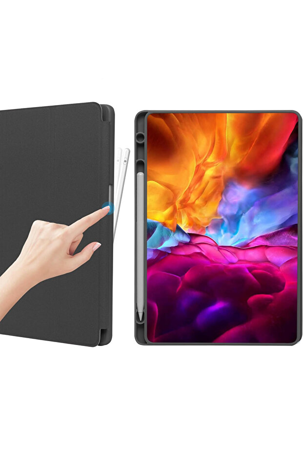 Galaxy Tab A9 tablet case, Techsuit, Clamshell Case, Black - 2