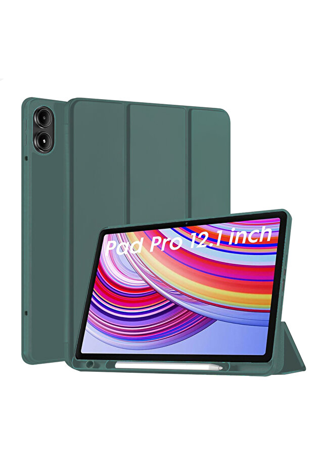 Husa pentru tableta Redmi Pad Pro, Techsuit, Clamshell Case, Green - 1