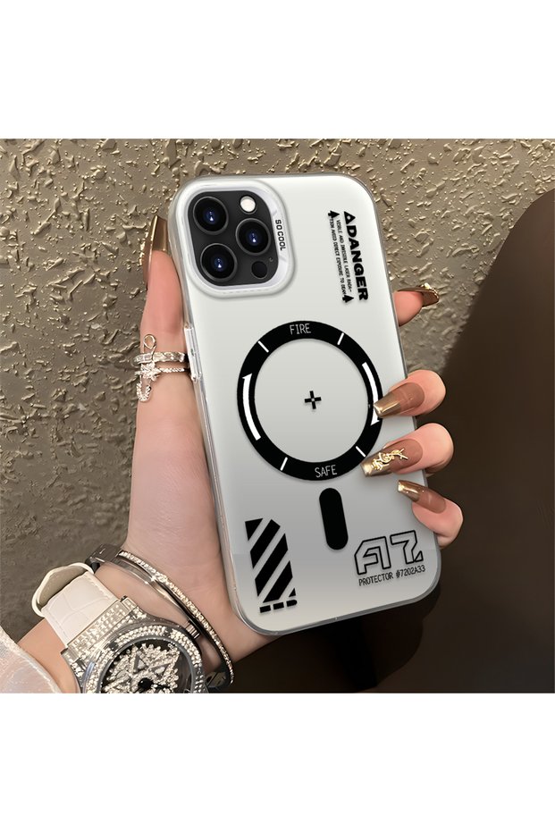 iPhone 13 Pro Max Compatible Silicone Edge Hard Back Anti-Fall Phone Case Creative Patterned