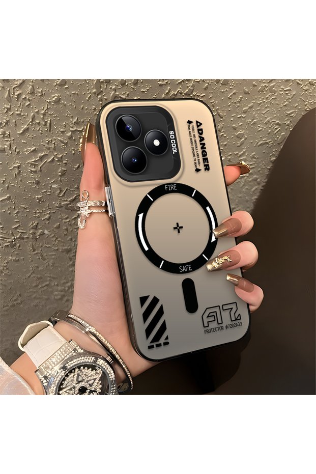 Realme Note 50 Compatible Silicone Edge Hard Back Anti-Fall Phone Case Creative Patterned