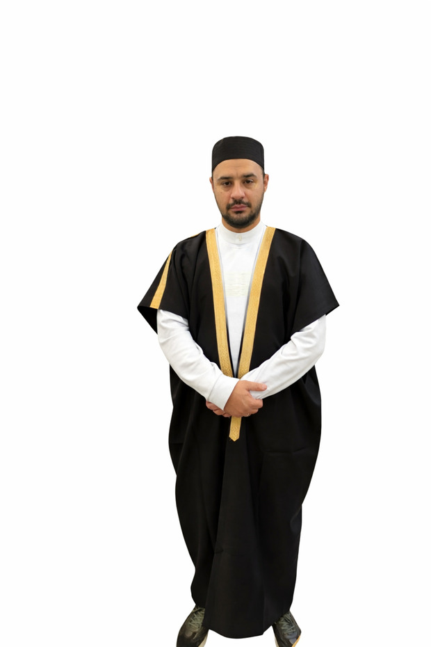 KOLSUZ عباءة بدون أكمام بأكمام خفاشية باللون الأسود