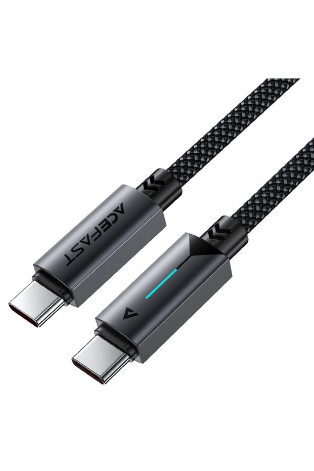 Data Cable (C19-03) - Type-C to Type-C, Fast Charging, 60W, 3A, Bend-Resistant, Nylon Braid, 1.2m