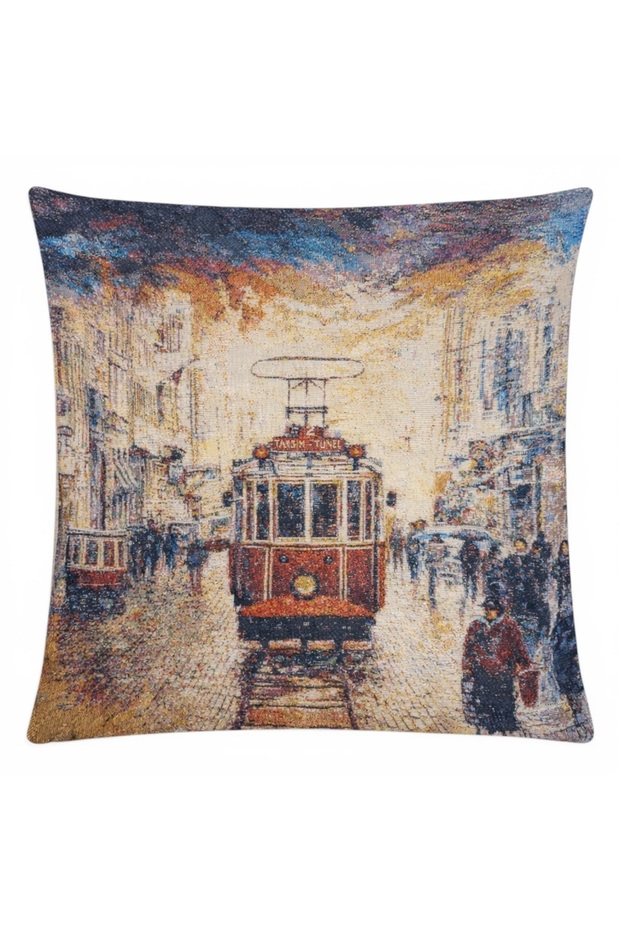 Goblen Kırlent Pillow Case 43X43 cm Decorative Pillow Case (Without Inner Filling)