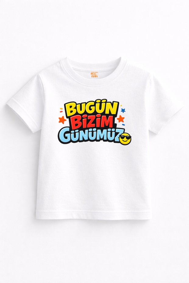 Today Is Our Day Emoji Printed Kids' T-Shirt – Fun April 23Rd Themed