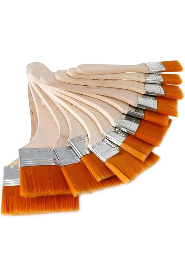Nylon Paint Brush Set for Watercolor and Oil Painting,Multiple Sizes,Professional Art Brushes for Canvas and Paper