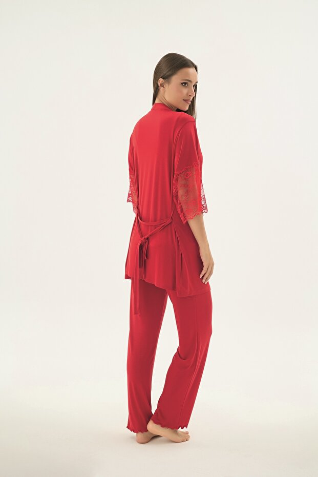 17434 Pijama de damă tip kimono - 4