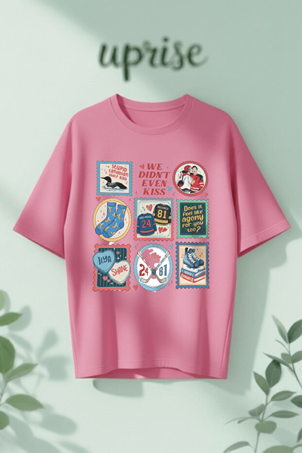 Heated Rivalry Printed Cotton Oversize T-Shirt