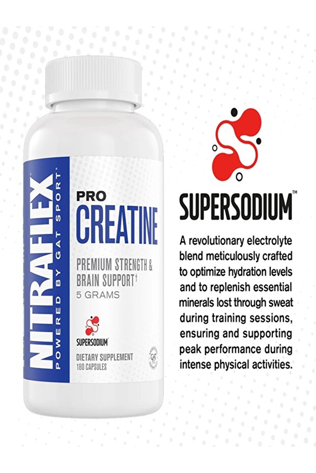 GAT SPORT Nitraflex Pro Creatine 180 Caps 5 Gram