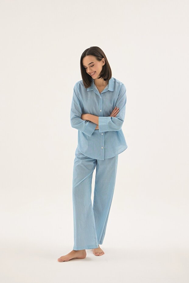 17544 Women's Buttoned Pajama Set - 2