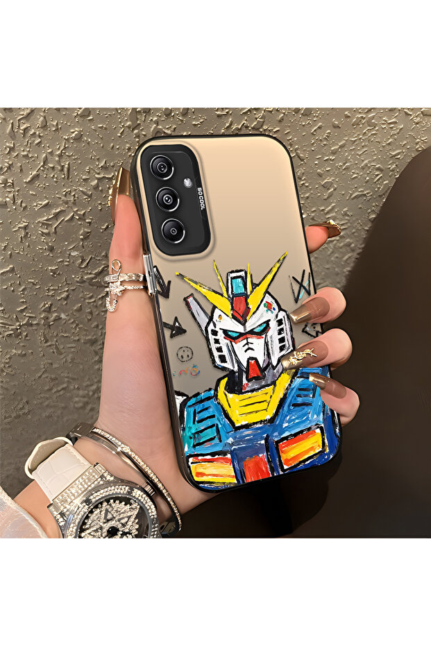 Samsung Galaxy M34 Compatible Stylish Male-Type Robot Pattern Protective Case