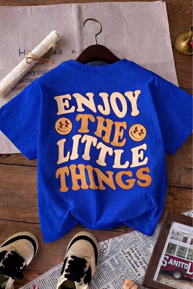 Enjoy the Little Things Printed Unisex Children's T-Shirt 5Gh4