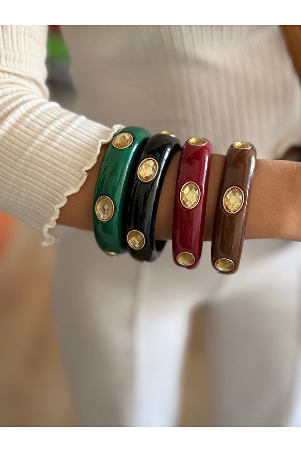 Mango Colored Bone Bracelet - 3