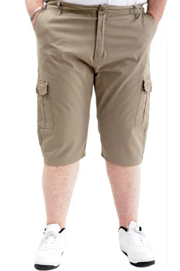 Large Size Men's Capri Classic 21401 Beige