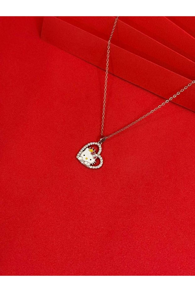 316L Steel Silver Color Hello Kitty Necklace