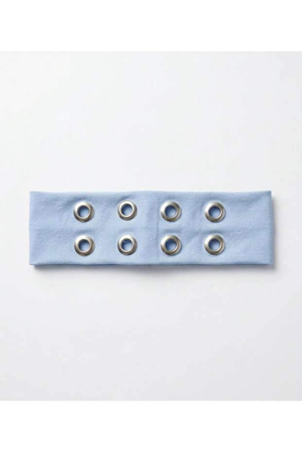 Metal Studded Perforated Y2K Pinterest Cotton Stretchy Soft Hair Band Punk Bandana 6.5cm