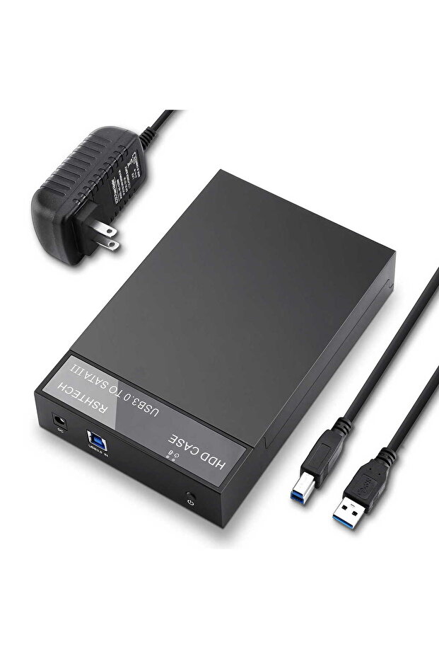 علبة قرص صلب USB 3.0 لأقراص SATA/SSD مقاس 3.5 بوصة بسعة تصل إلى 16 تيرابايت
