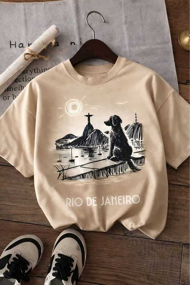 Rio De Janeiro Printed Unisex Children's T-Shirt 7Gh1