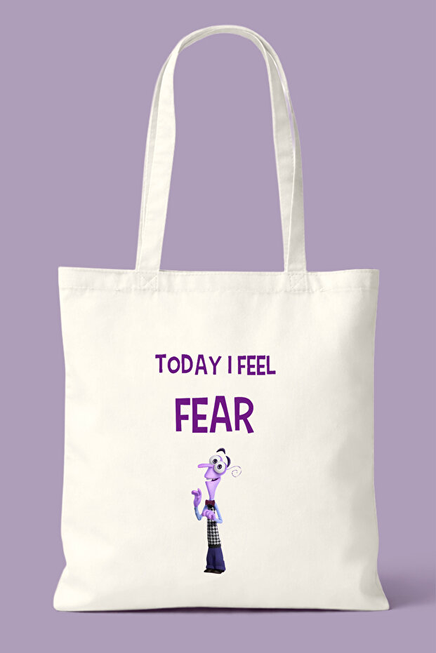Reverse Face I Feel Fear (Scared) Printed Bag