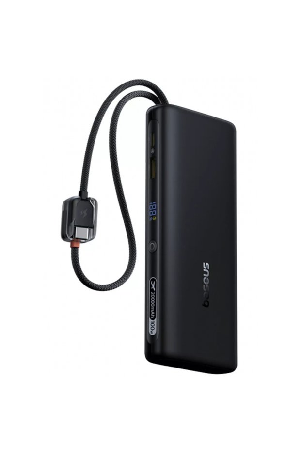 Baseus external battery, 20000mAh, 100W, Black