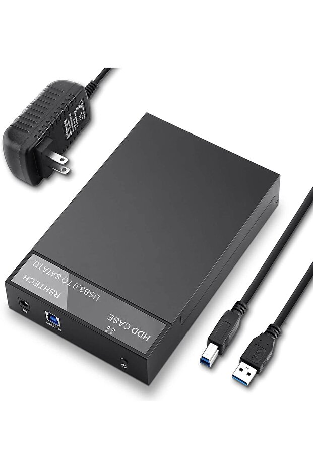 علبة خارجية لمحرك الأقراص الصلبة من نوع USB 3.0 إلى SATA