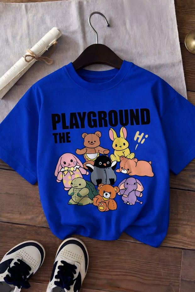 Playground the Printed Unisex Children's T-Shirt 6Gh1