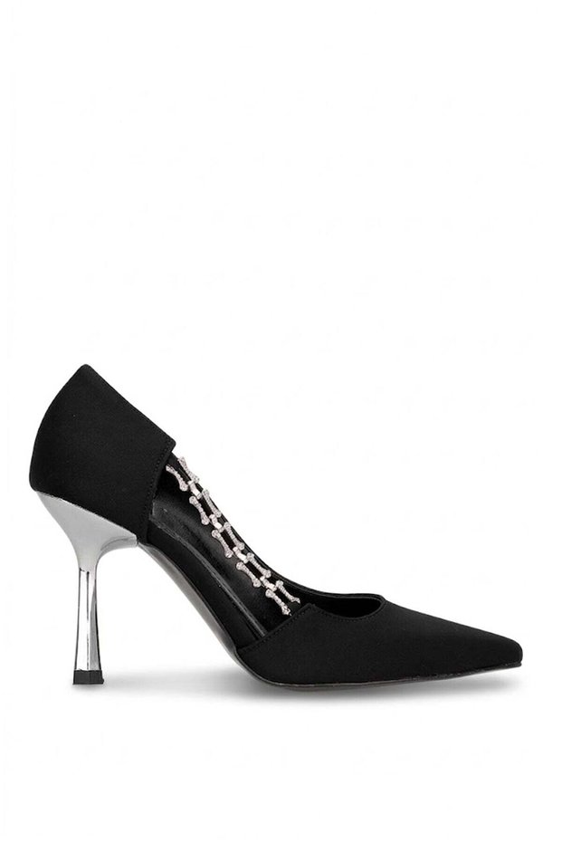 Elit Pm450 K3010 Women's Classic Heeled Shoes Black