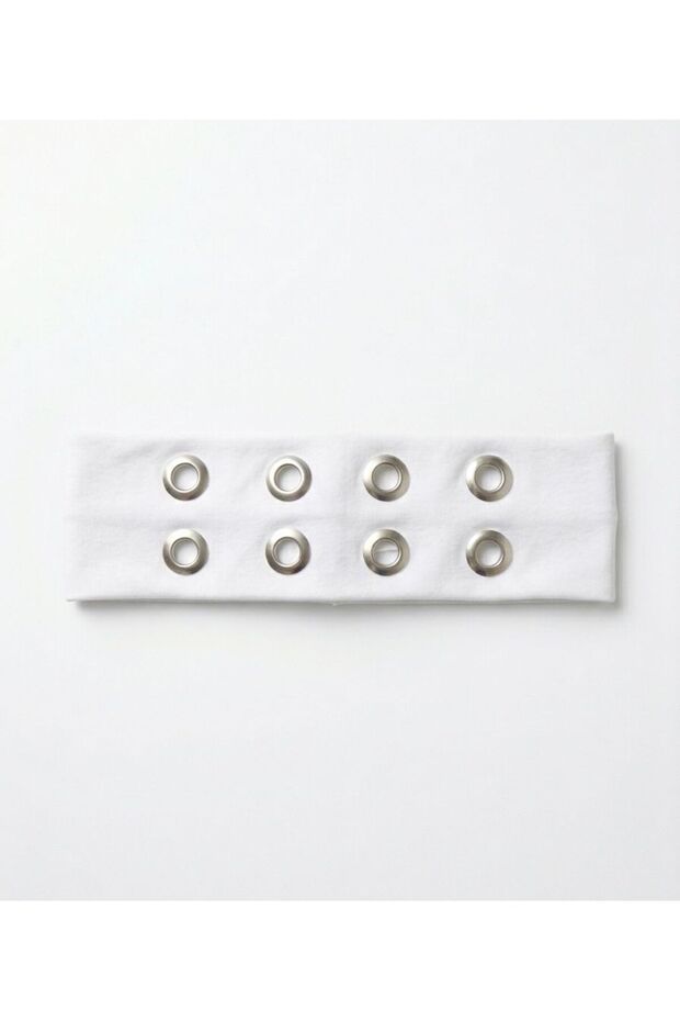 Metal Studded Perforated Y2K Pinterest Cotton Stretchy Soft Hair Band Punk Bandana 6.5cm