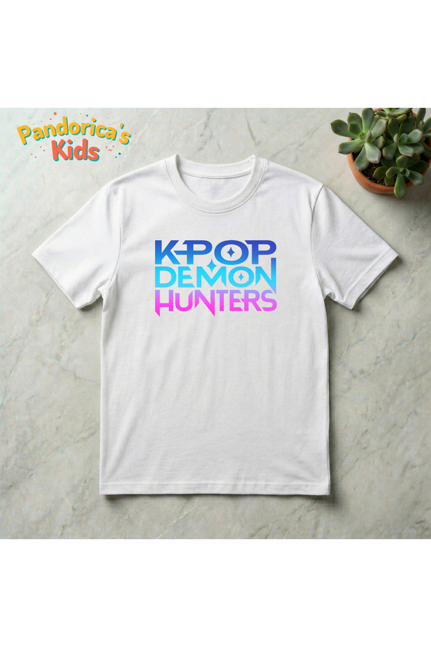 Pandorica's Kpop Demon Hunters Design Cotton Unisex Kids T-Shirt
