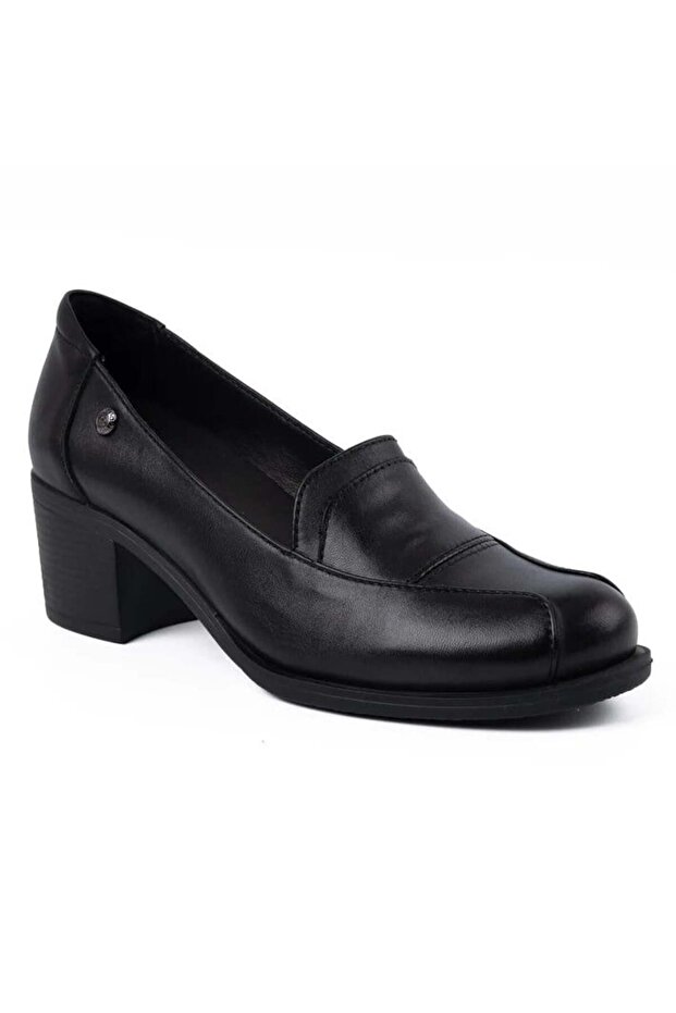 3405 Genuine Leather Classic Women's Shoes-Black