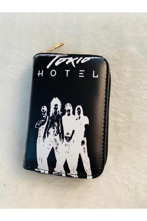 Owl Bag Tokio Hotel Black and White Patterned Design Faux Leather Wallet