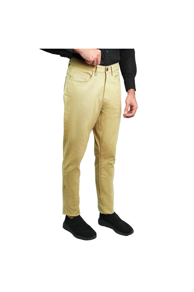 Men’s Cotton Regular Taper Stretch Twill Khakis