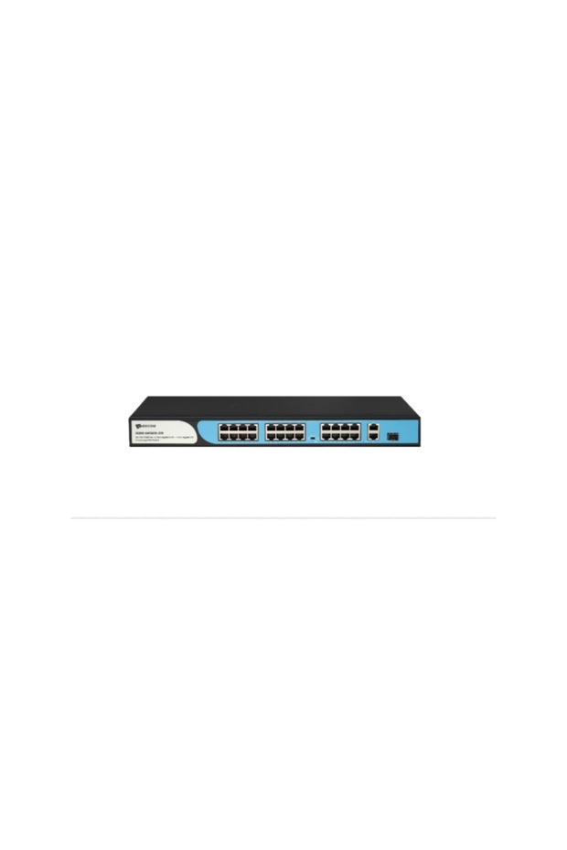 Bdcom S1200-24P2G1S 24 Port 10/100 24 Port Poe 2 Port Uplink + 1 Sfp 280W Unmanaged Rack Mount Swi