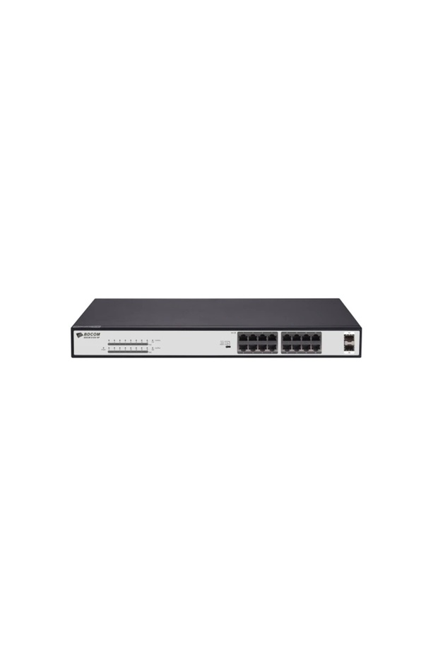 Bdcom S1518-16P 16 Port 10/100/1000 16 Port Poe 2 Port Gigabit Uplink 240W Unmanaged Rack Mount Sw