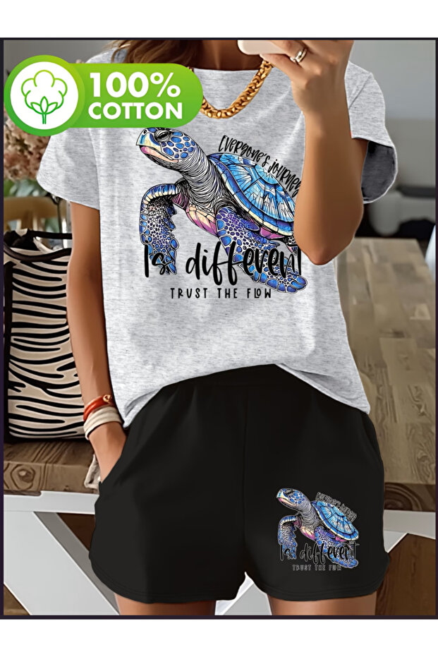 Custom Printed T-Shirt Shorts Bottom Top Set