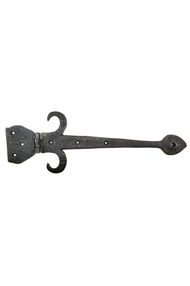 Antique Style Decorative Brass Tail Dish Hinge - 137X390 Mm, Oxide