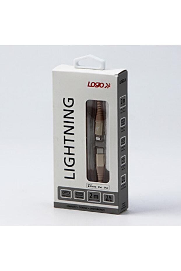 Cablu USB USB-C - Lightning 2 m Auriu - 3