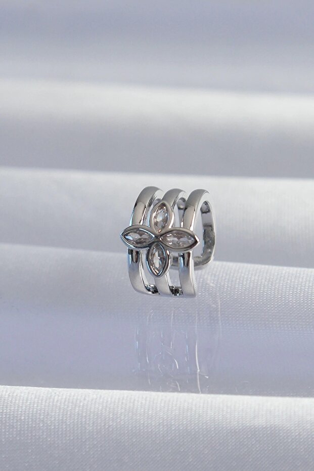 النحاس الفضة اللون البرسيم Earcuff القرط