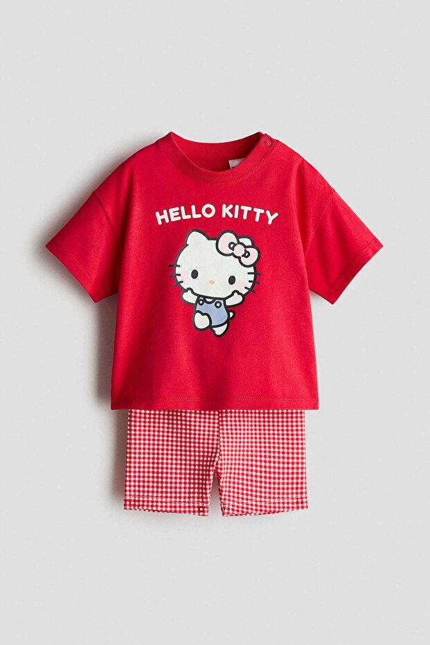 2-piece printed cotton set