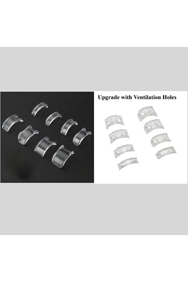 16pcs of 1set 8 Sizes Silicone Invisible Clear Ring Sizer Anti-Loss Proof Invisible Ring Holder Reta