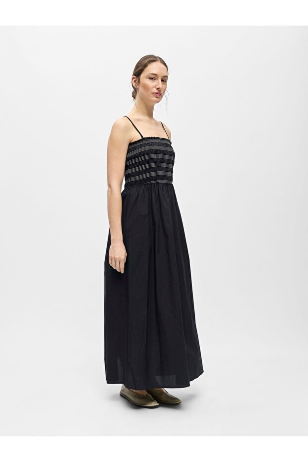 Kleid Gesmoktes Träger - 4
