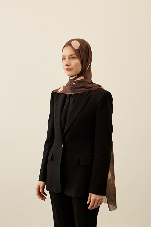 Polkadot Pattern Aya Kraş Shawl