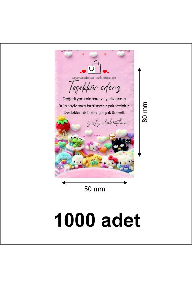 teşekkür kartı