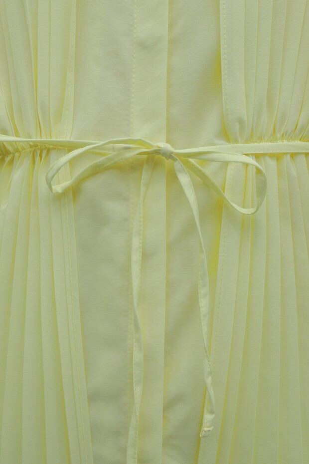 Buttoned Tunic with Front and Back Pockets - Yellow - 2