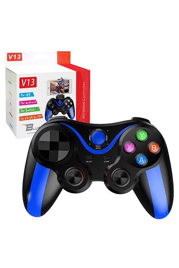 Controller gaming, Techsuit, V13, Wireless, Blue - 1