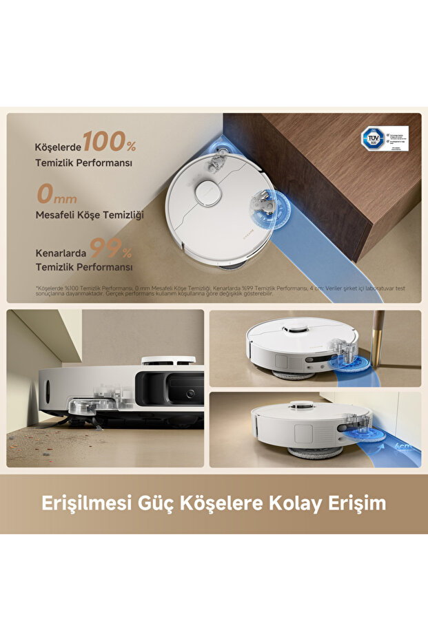 L50 Ultra CE Robot Süpürge Beyaz, 25.000Pa Emiş Gücü - 4