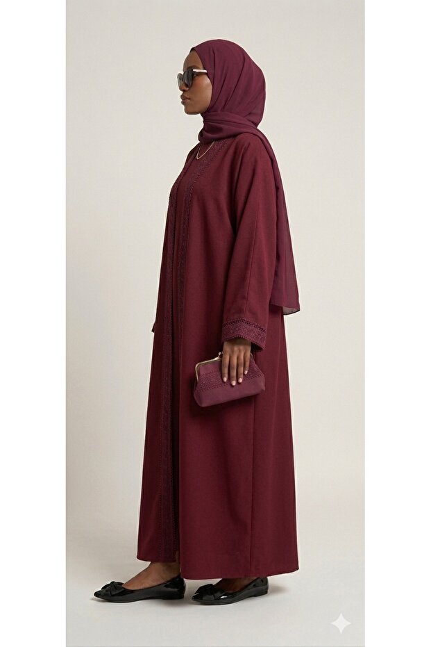 2 piece Open Abaya Set - 2